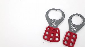 Safety Lockout Hasp With Plastic Coating for Locking Cylinders