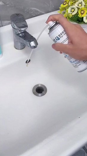 Sink Drain Blockage Cleaner Spray #drain #sink #viralreels.. | movie con Animation