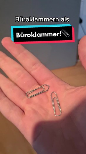 Büroklammern als Waffe!🤔📎 #fyp #skills #tiktokviral #büroklammer