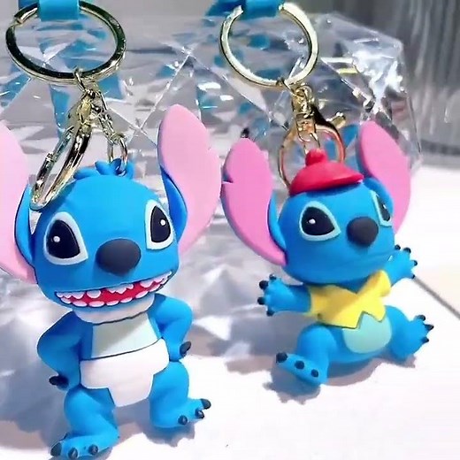 🎥Adorable 3D Lilo & Stitch Keychain Unboxing & Review! |Cute Cartoon Keyring for Kids, Girls & Boys🎥