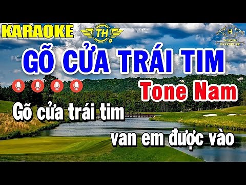 Gõ Cửa Trái Tim Karaoke Tone Nam Nhạc Sống | Style Rumba Pro TH 3 | Trọng Hiếu