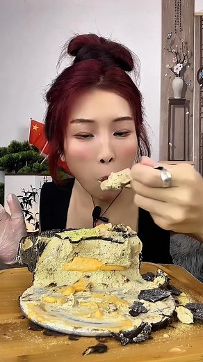 16K views · 375 reactions | Chocolate Basque  Moon Moon Asmr | Moon Moon Asmr | Facebook