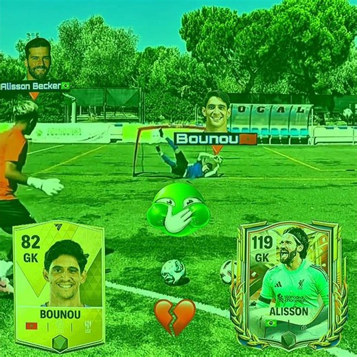 Alisson Becker x Bounou Skill🥅⚽#shorts #viral #fun