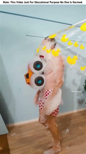 The man does all the work himself