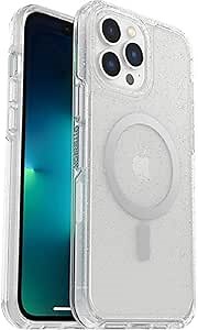 OtterBox iPhone 13 Pro Max and iPhone 12 Pro Max Symmetry Series+ Case - Stardust , ultra-sleek, snaps to MagSafe, raised edges protect camera & screen