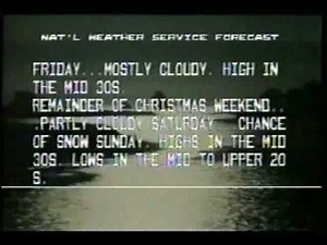Weather Channel Local Forecast 1986