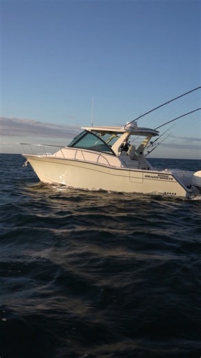 Luxury offshore boating starts with a hull you can trust. Explore the features of the NEW Express 340 at https://www.gradywhite.com/models/express-340/?utm_source=Facebook Reel Buzz&utm_medium=340 Reel 2 6 2026&utm_campaign=Evergreen | Grady-White Boats