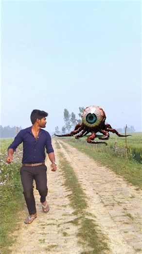 alien Earth eyes ￼🤯 #vfx #magic #funny #funnyvideo #shorts #abhayraj0670 #attack #alien #earth