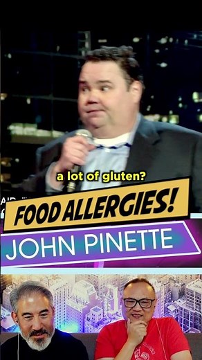 🤣 JOHN HAS FOOD ALLERGIES! 🤬 JOHN PINETTE 😆 #funny #comedy #shorts