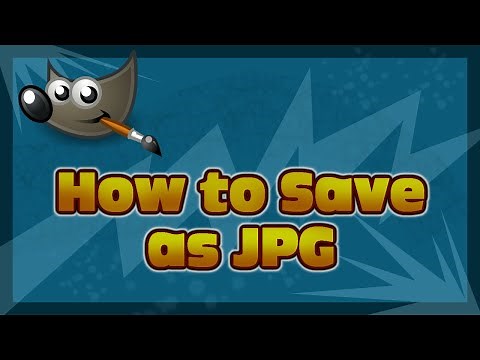 ✔ GIMP | How to Save as JPG!