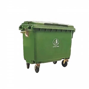 [Hot Item] Manufacture Heavy Duty 120L 240L 660L Plastic Pedal Mobile Wheeled Recycle Plastic Dustbins Garbage Waste Bin with Foot Pedal