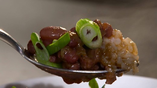 50K views · 693 reactions | Erin shows Bridget our recipe for red beans & rice. Get the recipe: https://cooks.io/2pOWAqE | America's Test Kitchen | Facebook
