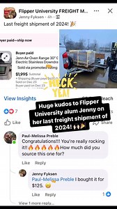 3.8K views | Huge kudos to Flipper University alum Jenny on her last freight sale of 2024! A $2,000 eBay sale! And she picked it up for just $125 in the local market! If you are looking to add some of these higher profit flips to your flipping business in 2025, check out our free workshop that shows you how!Comment WORKSHOP and we will send you the details! So stoked for 2025!  | Flea Market Flipper | Facebook