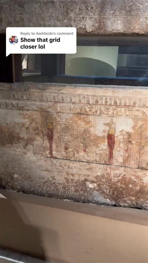 Here is a look into how the ancient Egyptians used a grid system to transfer art on monument and objects #travelgoals #myegypt #Egypt #thisisegypt #pyramids #egyptology #travelphotography #pyramidsofgiza #travelblog #traveltheworld #travelblogger #ancientegypt #2025goals #fblifestyle #sam_mayfair | Sam Mayfair