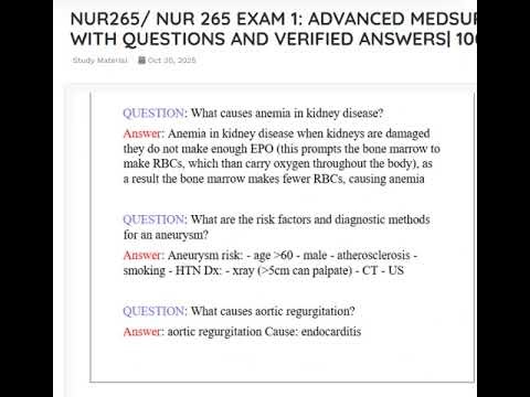 COMPLETE GUIDE WITH QUESTIONS AND VERIFIED ANSWERS