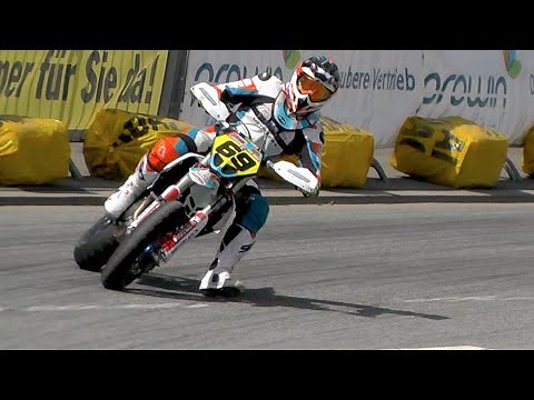 Supermoto Drifts, Jumps & Crashes | iDM St. Wendel 2016