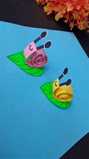 আশ্চর্য ব্যাপার😲| How to make paper snail #easypapercraft #papersnail #vairal #lutlegaya #diy #short