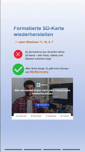 SD-Karte formatiert? 😱 So stellst du Daten auf Windows 11/10/8/7 ganz einfach wieder her