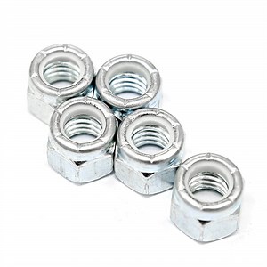 [Hot Item] Zinc Plated Unc 3/8" Nylon-Insert Hex Locknut
