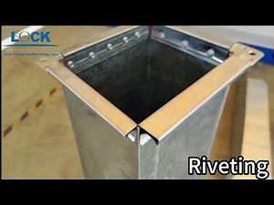 TDC Flange Air duct production process#hvac #lock #ductmachine #airduct #formingmachine #processing