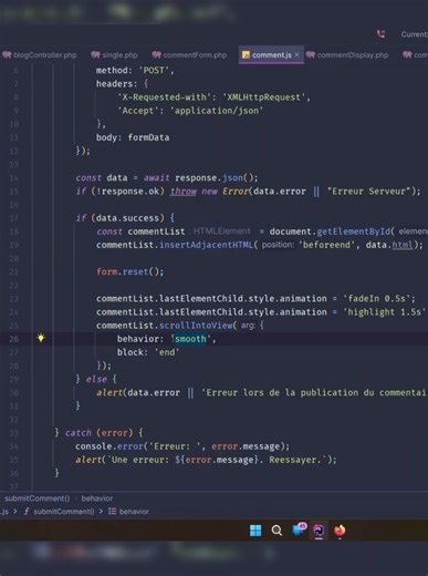 Récapitulatif de la logique AJAX en 5 minutes