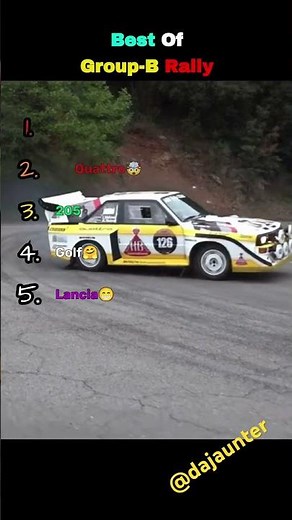Best Of Group-B Rally #cars #rally #wrc #carranking #racing