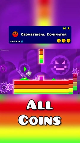 How to get all the Geometrical Dominator coins #shorts #deluxe12
