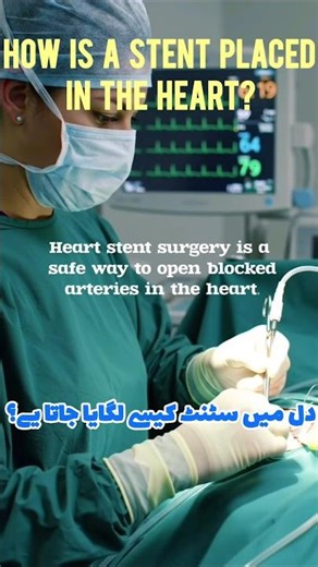 Real vs Animated how a stent is placed in Angioplasty haert procedure Explained #shorts #stent
