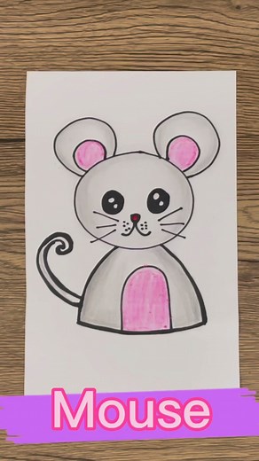 1.1K views · 46 reactions | Mouse easy drawing for kids...