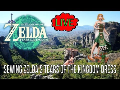 Making Zelda's Zonai Tears of the Kingdom dress, overdress and finishing