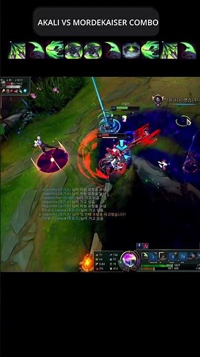 akali vs mordekaiser best combo - LEAGUEOFLEGENDS #leagueoflegends #akali #shorts