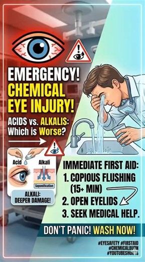 "Chemical Splash In Your Eye — You Have 60 Seconds — Do This Right Now"