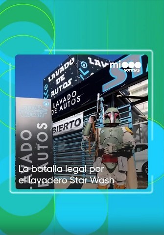💼 La batalla legal por el lavadero "Star Wash" 🧼 "Star Wash" funciona en Santiago de Chile y compartió videos que muestran a sus empleados vestidos como Chewbacca o un Stormtrooper lavando autos. 👉🏼 Las imágenes llegaron a Estados Unidos, y la productora Lucasfilm demandó al comercio para bloquear el uso de ese nombre. "La demanda obviamente nos afecta porque nos hace gastar recursos, somos una pyme, tenemos que pagar abogados", señaló el dueño del local. | Telefe Córdoba