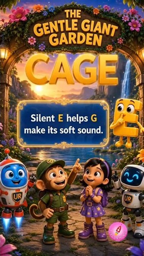 Secret Job #4! Silent E's Magic Changes G's Sound! | Phonics Adventure |