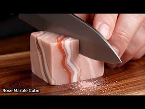Most Satisfying AI ASMR cube cutting🔪 | Crystal, Nature, Marble, Jellyfish, Lava ☺️🩷| A2M Thoughts