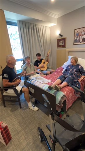 Anthony Field | Singing with my beautiful mum Marie, son Antonio and nephew Seamus. Love you mum. | Instagram