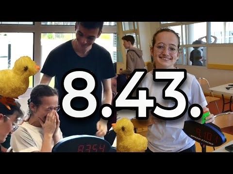 8.43 3x3 One-Handed French NR Average!!! (WR13)!