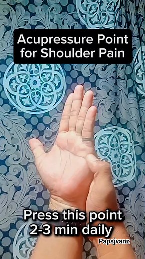 Healthy Tips Acupressure Point for Shoulder Pain #papsjvanz #massagetherapist #massagetherapy #massage #exercise | Paps Jvanz