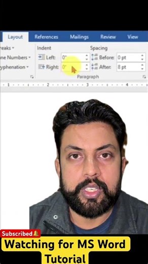 Learn How to Layout Tab in MS Word #msword #shorts #tutorialservis
