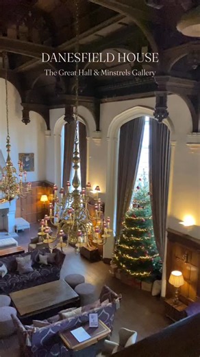 This reel shows the glorious Great Hall and it’s Minstrels Gallery @danesfieldhouse . Danesfield is now a luxury hotel, and guests can use this room to relax, take tea or enjoy a glass of champagne, the Minstrels Gallery can be booked as a private events or Dinner space with wonderful views over the hall itself. . This beautiful house was built in 1901 as a family home for Robert William Hudson, the rooms have many different styles, this particular area is restrained Jacobethan, with a wonderful