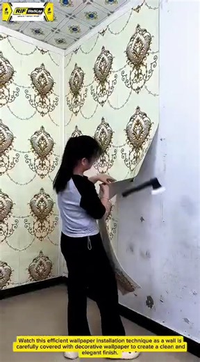 Amazing Wallpaper Installation Technique | Fast, Clean & Professional Room Makeove