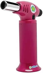 Whip-It! Ion Torch - All Pink. Butane Torch Lighter, Refillable Cooking Torch with Adjustable Flame, Safety Lock for Soldering, Kitchen, Welding