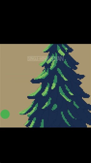 How to draw a pixel tree in Aseprite #aseprite #pixelart