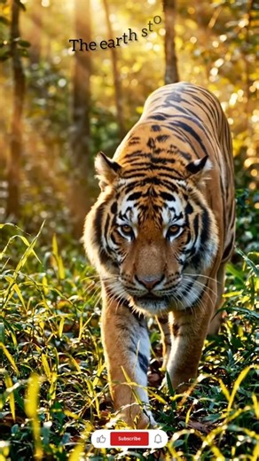 “In the wild… only the strongest survive. 🐅Witness the silence… feel the power.” #wildlife #tiger