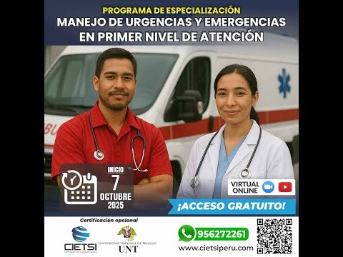 PROGRAMA DE ESPECIALIZACIÓN EN MANEJO DE URGENCIAS Y EMERGENCIAS EN PRIMER NIVEL DE ATENCIÓN S05