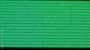 Close up pattern and texture of led red green blue circles pulsing and blinking on circuit board