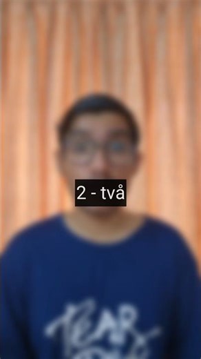 Numbers from 1-10 in Swedish 🇸🇪 #swedish #svenska #languagelearning