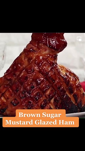 Delicious Homemade Brown Sugar Mustard Glazed Ham Recipe