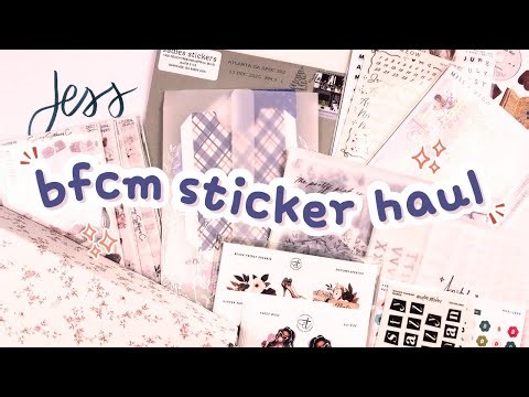 sticker haul・black friday '25 ✨