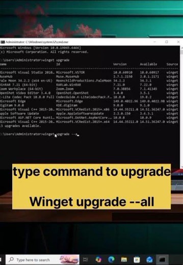 How to Upgrade Windows Software Through CMD | Update Apps Using Command Prompt